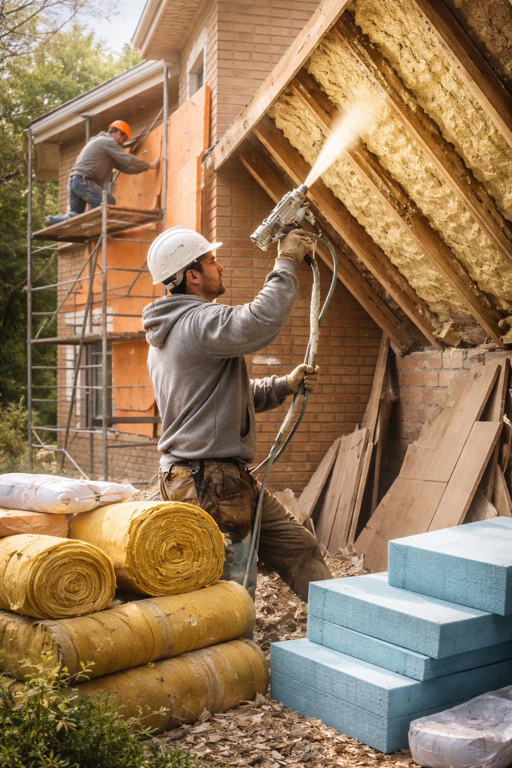 Утепление домов в Прокопьевске под ключ от 4342 руб/м2 | Профессионально — ТепломастерПрк