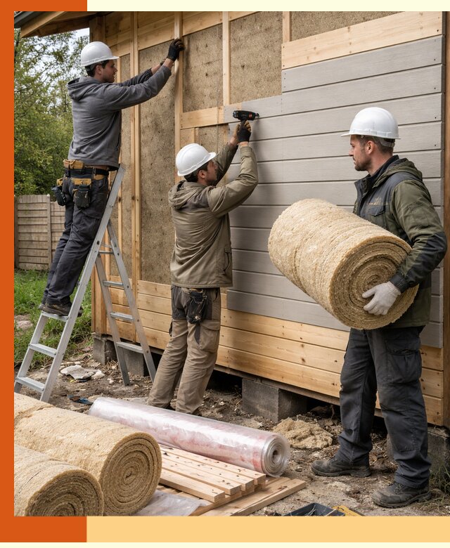 Утепление бани снаружи в Прокопьевске профессионально и надежно
