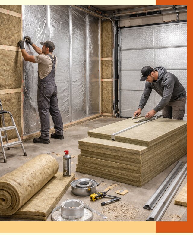 Утепление гаража в Прокопьевске от 4652 руб/м2 — комплексное утепление ворот и стен | ТепломастерПрк