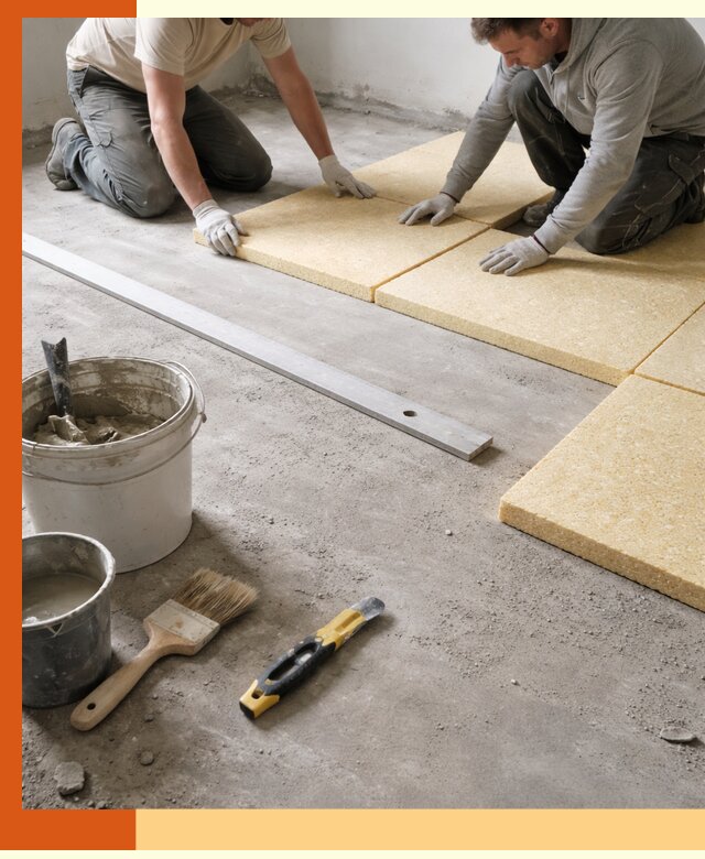 Утепление бетонного пола в Прокопьевске профессионально и недорого