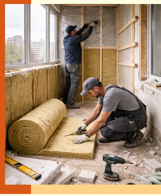 Утепление балкона под ключ в Прокопьевске качественно и быстро