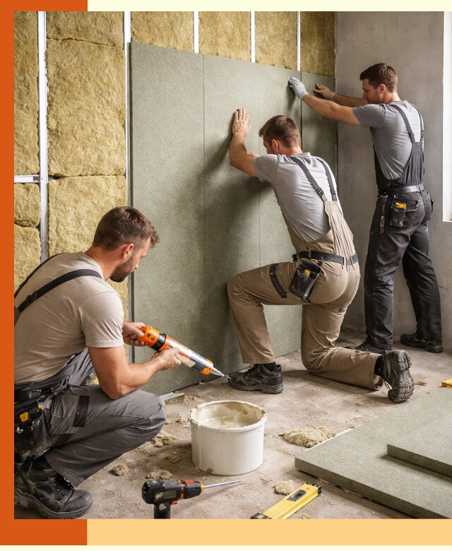 Профессиональная шумоизоляция стен в Прокопьевске для квартир и домов